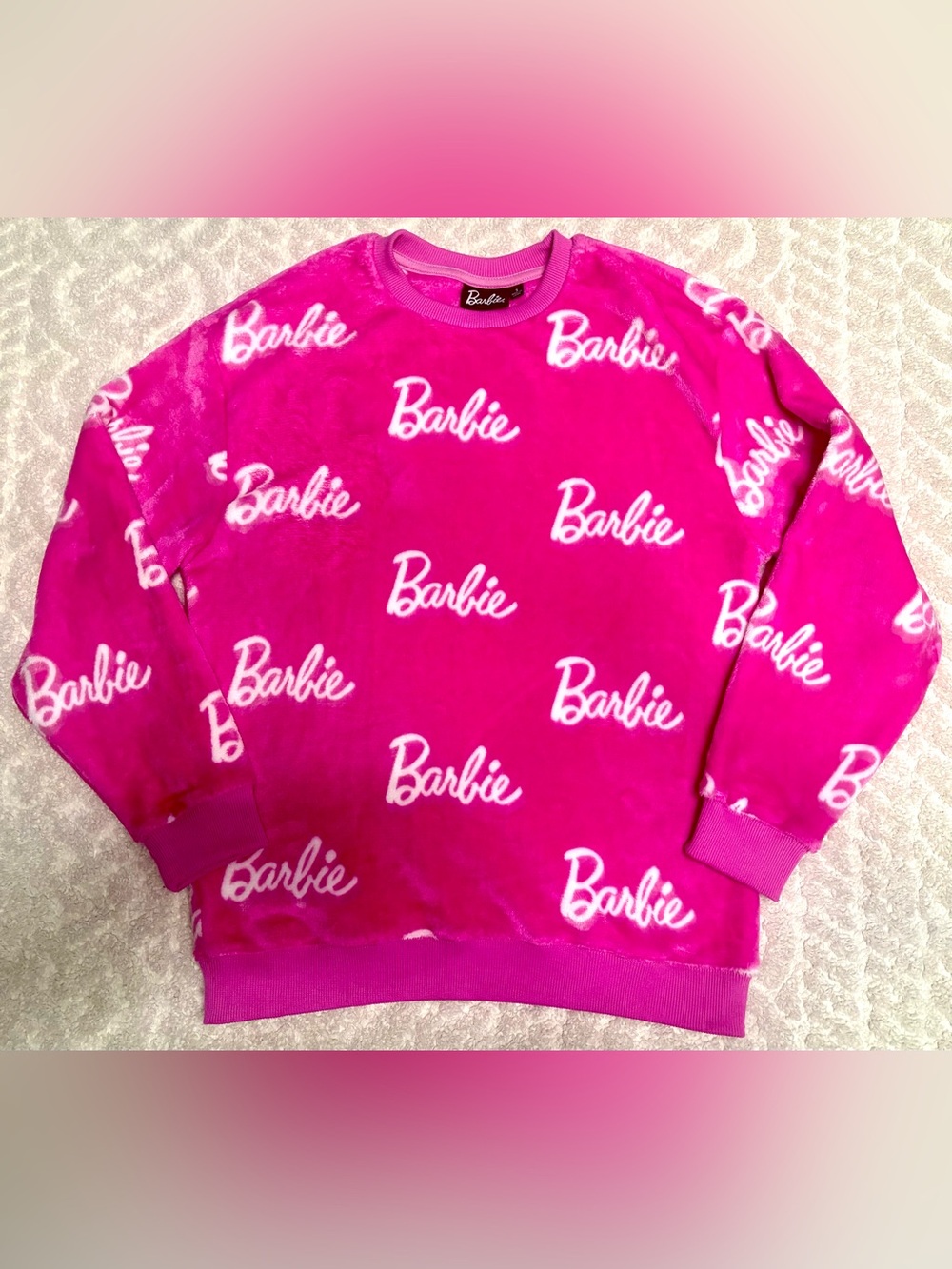 Barbie Hot Pink Cozy Sweatshirt